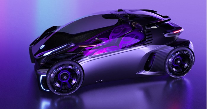 Desain mobil terinspirasi dari video game MG Maze Concept EV.