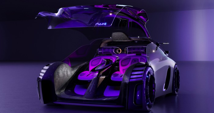 MG Maze Concept EV Desain mobil terinspirasi dari video game MG Maze Concept EV.