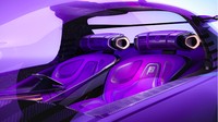 Desain kursi mobil listrik ini disapa Zero-gravity, dilengkapi dengan controller video game dan sebuah screen sebagai pengatur semuanya. Foto: Pool (SAIC Design)