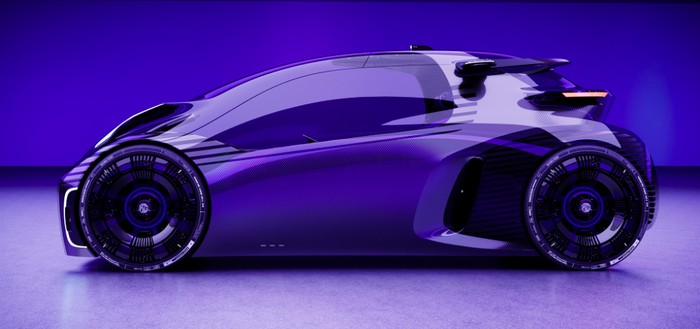 Desain mobil terinspirasi dari video game MG Maze Concept EV.