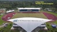 Adapun venue olahraga indoor di kompleks olahraga ini meliputi stadion untuk volley ball, basket ball, bulutangkis, dengan kapasitas penonton sebanyak 5 ribu orang. (Foto: dok. istimewa)