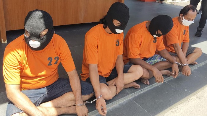 Polisin tangkap 5 tersangka kasus narkoba, 4 terkait sabu dan 1 terkait ganja