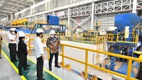 Bahkan pabrik baja dengan teknologi ini hanya ada 2 di dunia, yakni di Indonesia dan Amerika Serikat. Agus Suparto/detikcom  