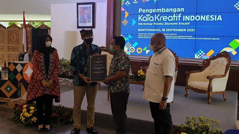 Sandiaga Uno Menparekraf Sandiaga Uno di Banyuwangi, (18/9/2021).
