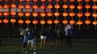 Ini dia dekorasi lampion yang khas di Festival pertengah musim gugur di Hong Kong.