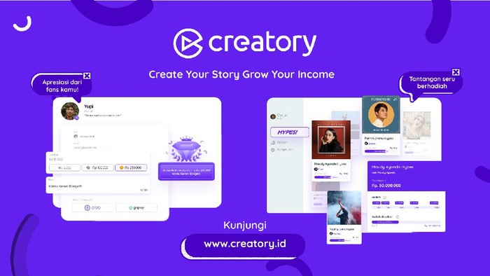 Creatory Jadi Plaform Digital Dukung Konten Kreator Indonesia