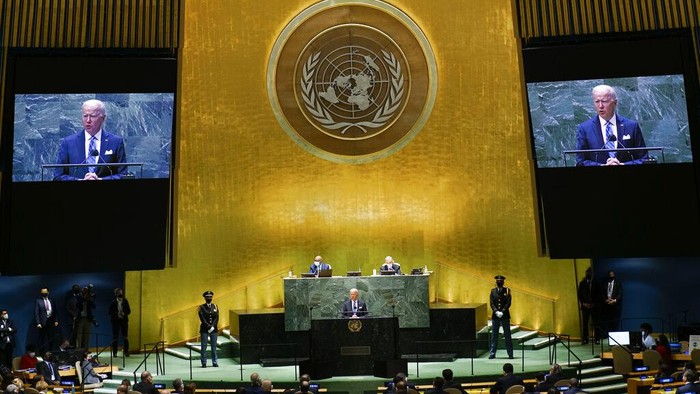 Joe Biden berbicara soal kemerdekaan Palestina di Sidang Majelis Umum PBB. Ia menilai kemerdekaan Palestina jadi 'cara terbaik' untuk pastikan masa depan Israel