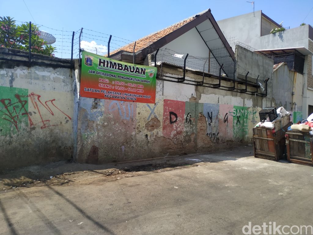 Jl Kenanga, Kelurahan Kramat, Jakpus, sudah bersih dari sampah, 22 September 2021 siang. (Athika Rahma/detikcom)