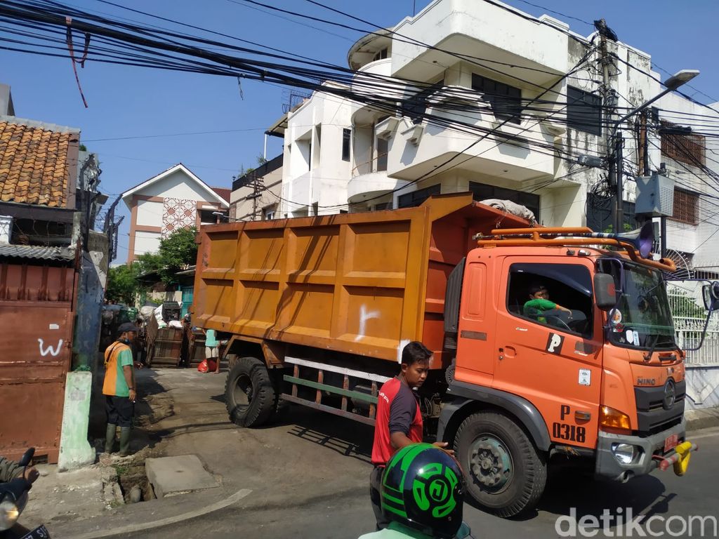Jl Kenanga, Kelurahan Kramat, Jakpus, sudah bersih dari sampah, 22 September 2021 siang. (Athika Rahma/detikcom)