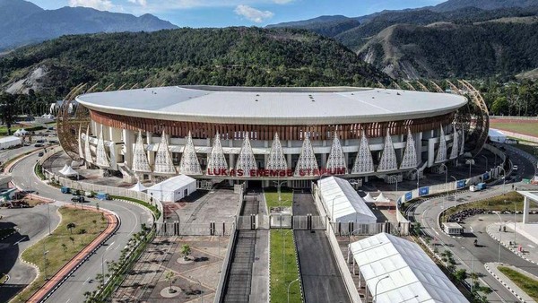 Ini dia venue utama pelaksanaan PON XX 2021, yaitu Stadion Lukas Enembe.