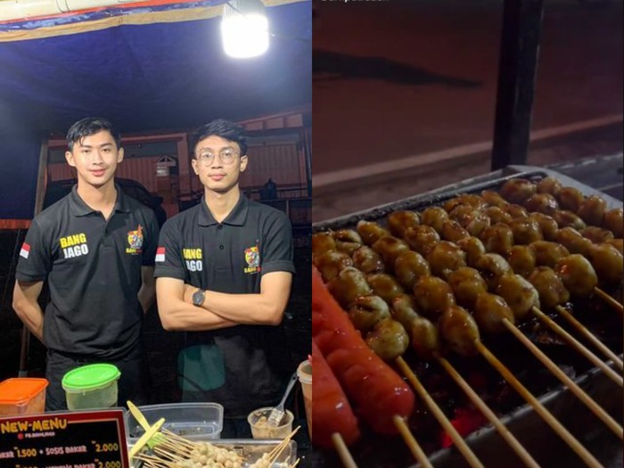 Penjual pentol ganteng Penjual Pentol Bakar Ganteng Ini Bikin Pembeli Salfok