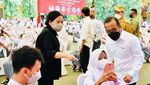 Puan Dampingi Jokowi Tinjau Vaksinasi Pelajar