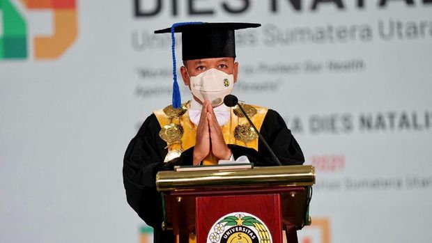 Rektor USU Dr Muryanto Amin