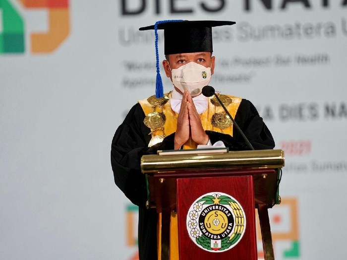 Rektor USU Dr Muryanto Amin