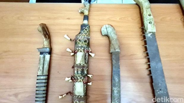 Senjata Tawuran Pelajar di Sukabumi