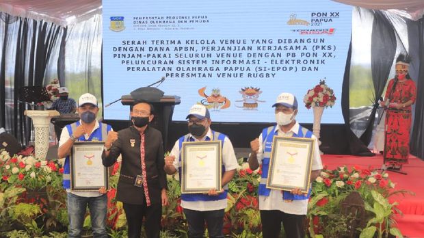 Panitia Besar Pekan Olahraga Nasional (PB PON) memastikan seluruh venue cabang olahraga PON Papua sudah rampung. Termasuk venue rugbi yang semula ditargetkan selesai akhir September ini.