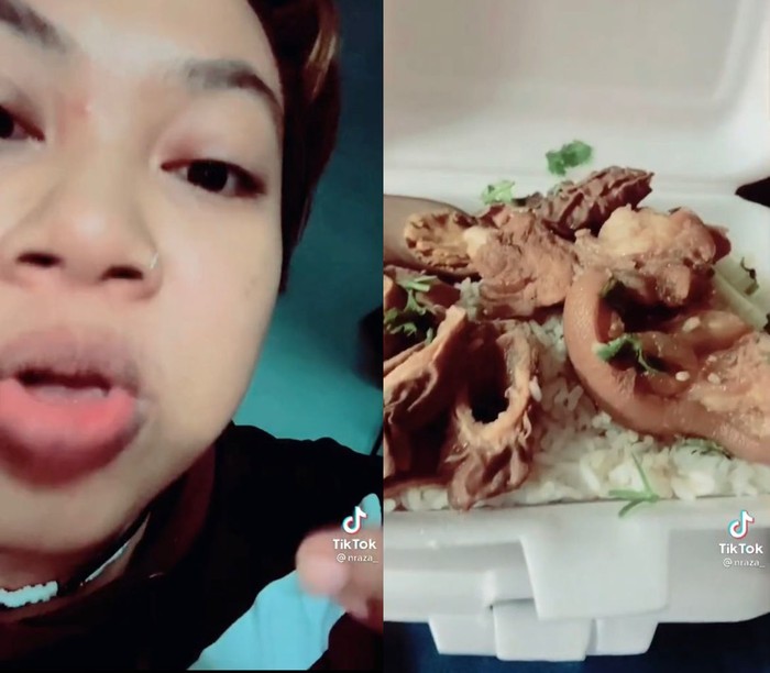 Apes! Wanita Muslim Ini Tak Sengaja Pesan Nasi Babi via Ojol Karena Kelaparan