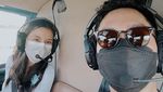 Momen Romantis Azriel Hermansyah Rayakan Setahun Pacaran di Atas Heli
