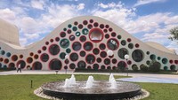 Kompetisi gedung terjelek di China digelar oleh situs arsitektur China, Archcy.com. Ini merupakan ajang yang digelar setiap tahun. Salah satunya adalah museum seni anak internasional Xian dengan desain lubang berwarna-warni. (Archy.com)