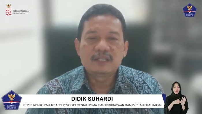 Deputi Bidang Revolusi Mental, Pemajuan Kebudayaan dan Prestasi Olahraga Kemenko PMK Didik Suhardi