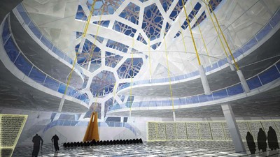 Begini Megahnya Masjid Sriwijaya Kalau Enggak Dikorupsi