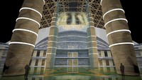 Desain interior dan eksterior juga megah. Hal itu terlihat dari desain masjid tersebut. Istimewa/kind.idprojectlist