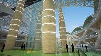Masjid yang dirancang megah ini akan berdiri di lahan seluas 20 hektar. Istimewa/kind.idprojectlist.