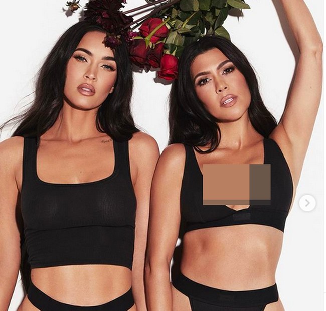 Kourtney dan Megan belakangan semakin dekat karena urusan asmara. Kourtney mengencani drummer Blink-182 Travis Barker, sementara Megan Fox adalah pacar musisi dan aktor Machine Gun Kelly. Keempatnya sering terlihat bersama saat double date. (Foto: Instagram/@kimkardashianwest)