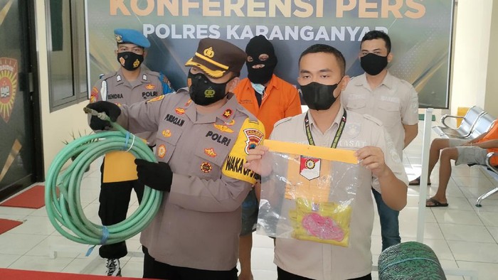 Polres Karanganyar tangkap pemerkosa bocah hingga terluka, Kamis (23/9/2021).