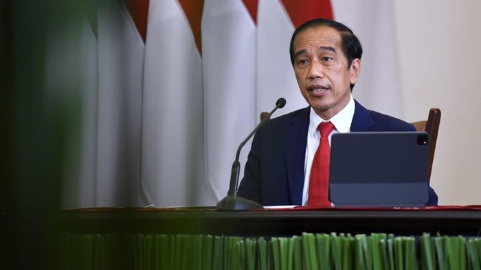Presiden Joko Widodo hadiri acara Global Covid-19 Summit yang digelar secara virtual, Rabu (22/9/2021).