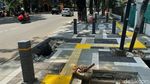 Progres Terkini Revitalisasi Trotoar di Senopati
