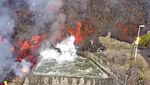 Rumah Warga di Spanyol Terkepung Lahar Gunung Berapi