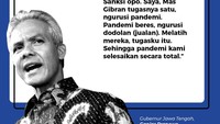 Namun, Ganjar tidak menanggapi secara jelas soal ancaman sanksi ini. Dia mengaku ingin berfokus pada penanganan pandemi COVID-19.