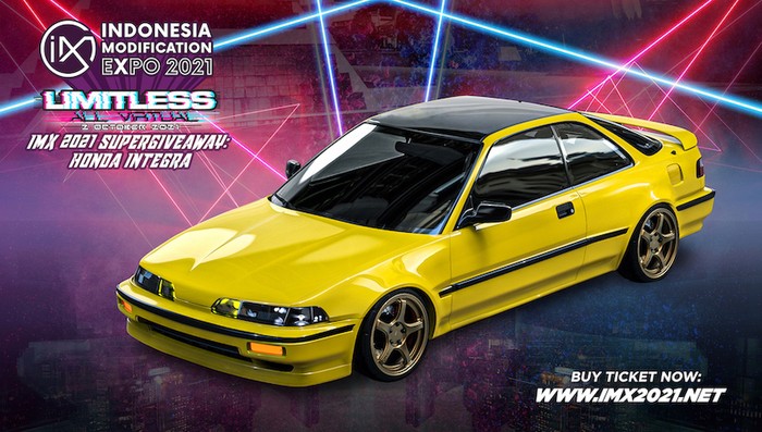Supergiveaway Honda Integra DA5 di acara IMX 2021