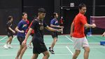 Foto: Momen Latihan Perdana Tim Bulutangkis RI di Finlandia