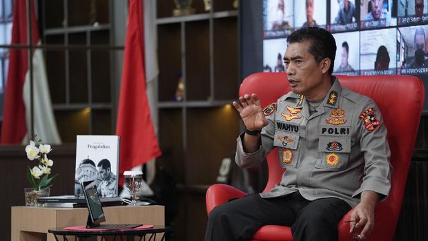 Asisten Kapolri Bidang SDM Irjen Wahyu Widada menjadi pembicara seminar program 'Polri Belajar'