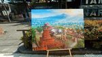 Indahnya Puluhan Lukisan Menara Kudus