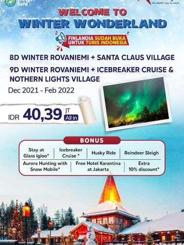 Paket liburan ke Finlandia Paket liburan ke Finlandia