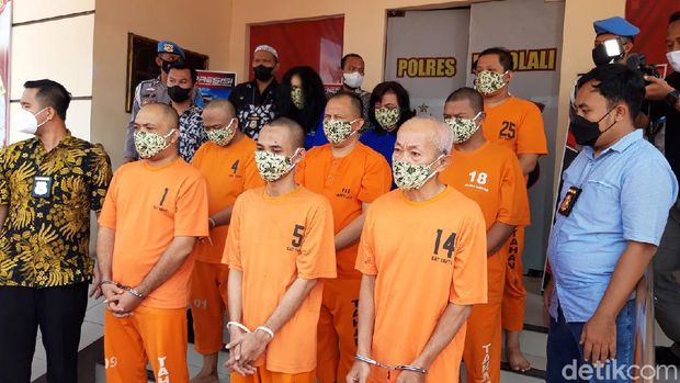 Para tersangka produsen uang palsu di Boyolali