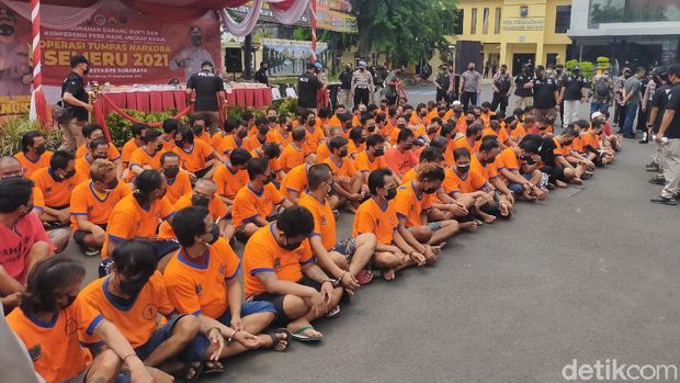 pemusnahan narkoba polrestabes surabaya