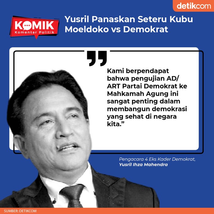 Yusril Panaskan Seteru Kubu Moeldoko vs Demokrat (detikcom) Yusril Panaskan Seteru Kubu Moeldoko vs Demokrat (detikcom)