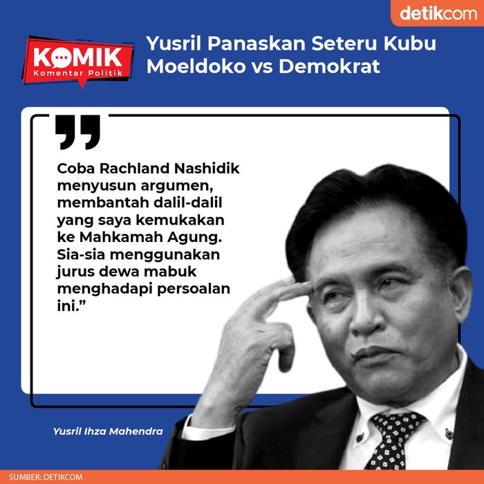 Yusril Panaskan Seteru Kubu Moeldoko vs Demokrat (detikcom)
