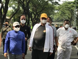 Airlangga-Cak Imin Joging Bareng di SCBD, Hotman Paris Ikutan