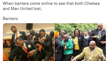 Tuh kan dijogetin sama netizen. Pasti bahagia banget nih fans klub sebelah. Foto: (Screenshoot Twitter).