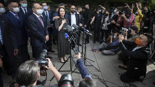 Kepala keuangan Huawei Meng Wanzhou. (AP/DARRYL DYCK)