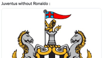 Juventus tanpa Ronaldo kacau balau, levelnya jadi sekelas Newcastle United. Foto: (Twitter)