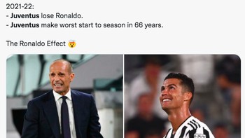 Juventus mengawali musim dengan buruk dalam 66 tahun kiprahnya. Anda setuju? Foto: (Twitter)