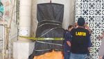 Penampakan Mimbar Masjid Raya Makassar yang Dibakar OTK