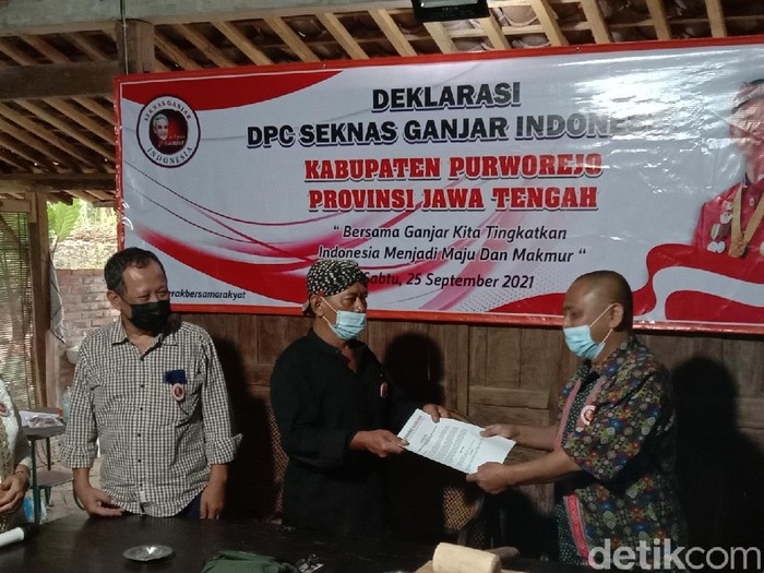 Pengurus DPC PDIP Purworejo dukung Ganjar Pranowo maju capres, Sabtu (25/9/2021).