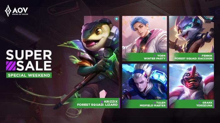 Ada Diskon Spesial Skin Arena of Valor, Buruan Miliki Sekarang Juga